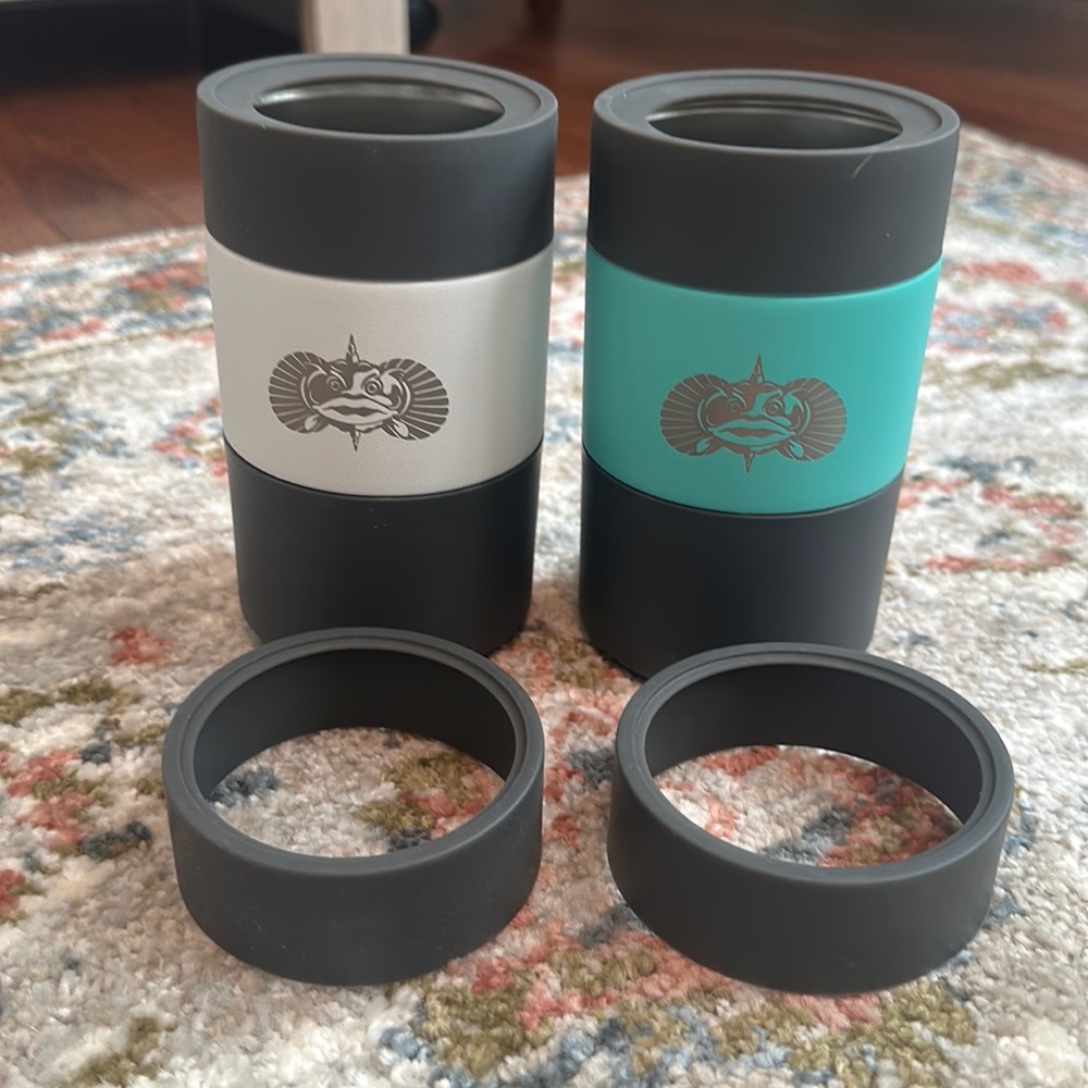 Set of Toadfish Can Coozies